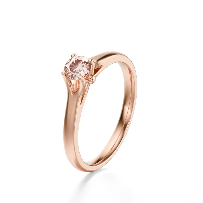 Pierścionek z różowego złota z morganitem AJPZ_131 Pierścionek z różowego złota z morganitem AJPZ_131